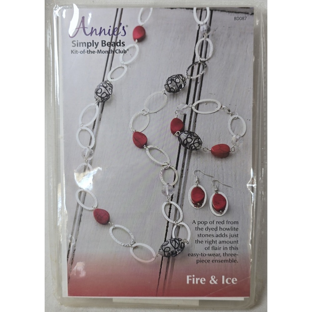 Annie's Simply Beads, Kit Of The Month, Fire & Ice, Jewelry Making‎ BD087